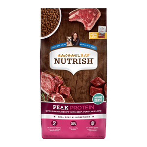 Rachael Ray Nutrish PEAK Protein, Open Prairie Recipe with Beef, Venison & Lamb, Grain Free